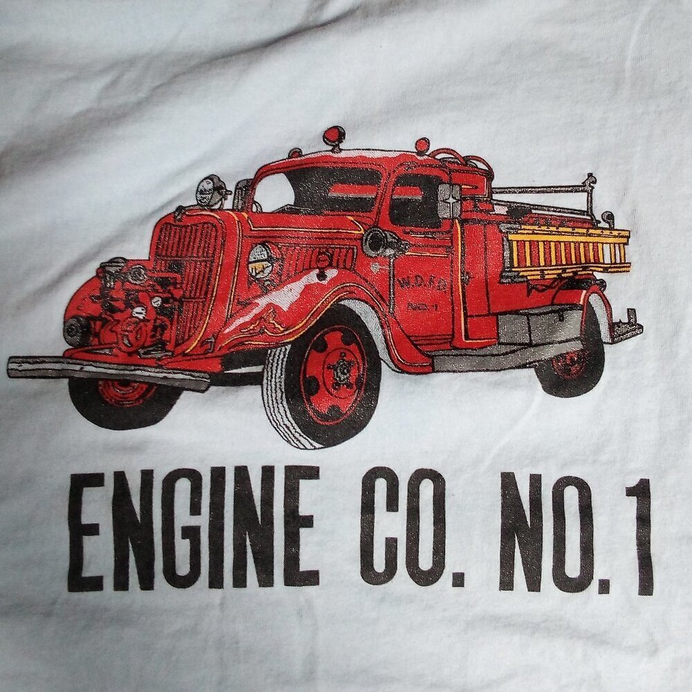 Vintage Williams Fire & Rescue Fire Engine T-Shirt